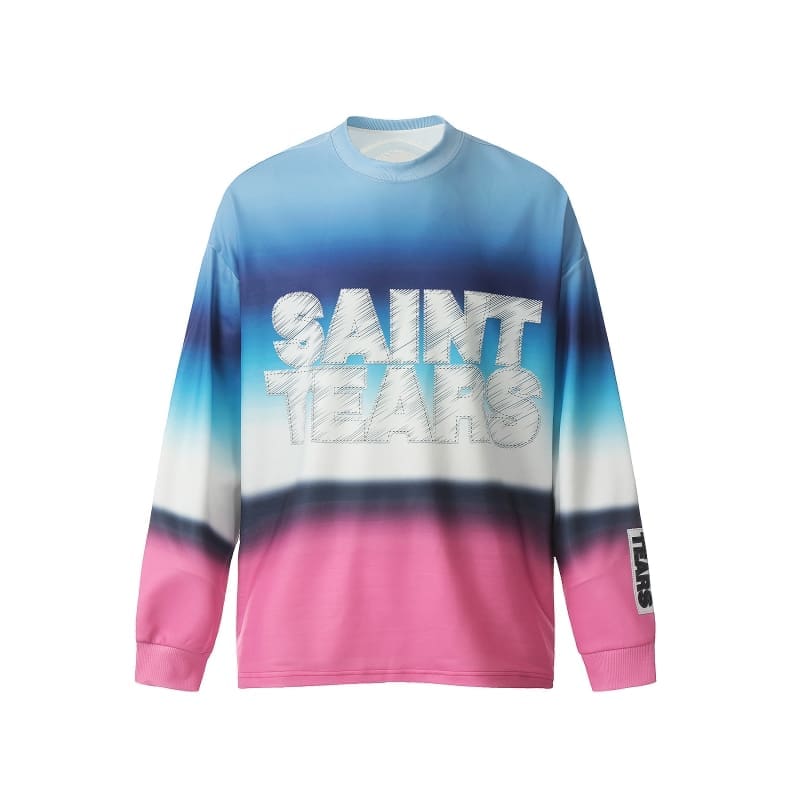 Saint Michael Denim Tears Full Printed Long Sleeve Vintage Shirt for Men