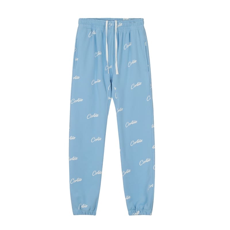Corteiz Devil Island Letter Print Sweatpants