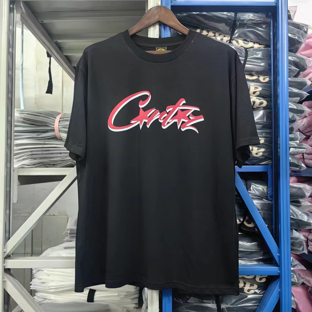 Corteiz Devil Island Printed Cotton Short Sleeve T-Shirt for Men and Women