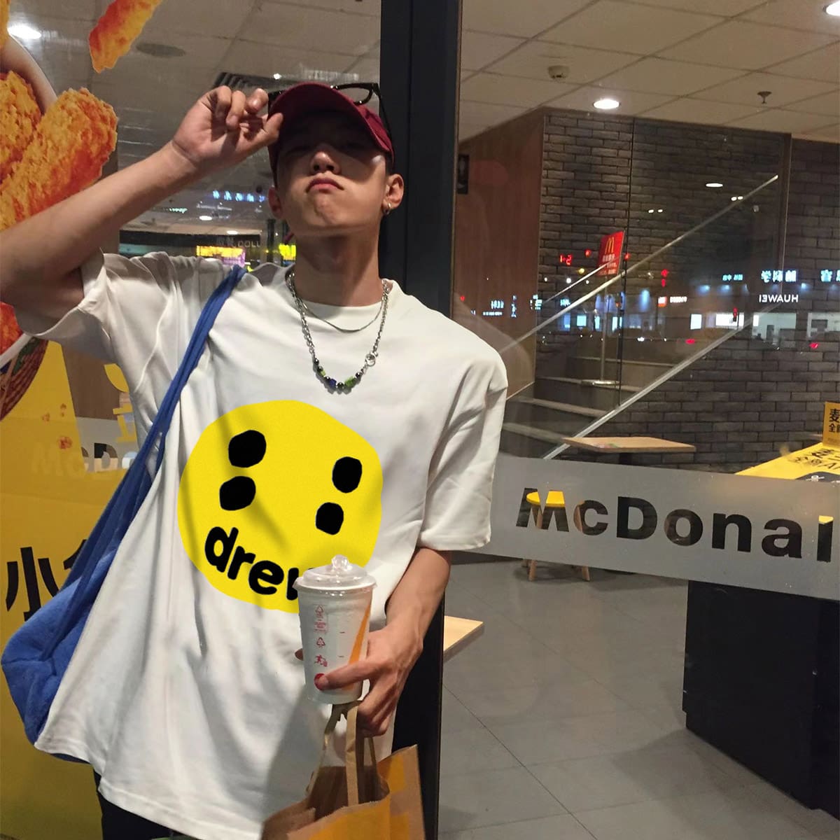 drew x cpfm smiley F**e big talker tee