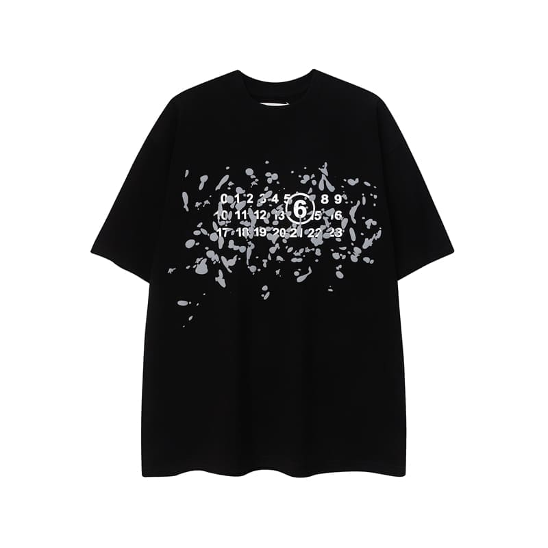 mm6 ma*s*n Ma*i*la number logo t-shirt