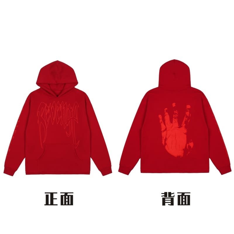 Revenge Embroidered Keel Smoke Hoodie