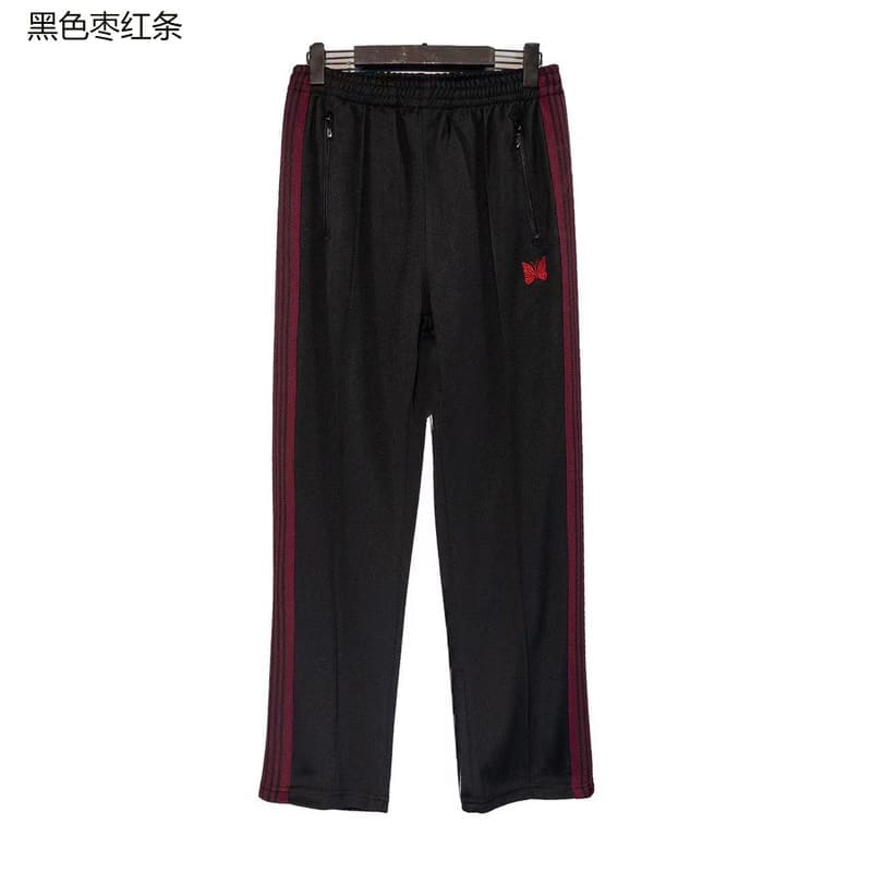 Needles Butterfly Embroidery Side Stripe Pants (Style 3)