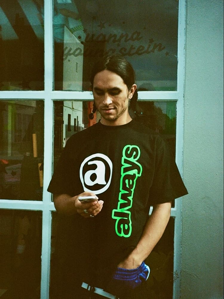 VLONE FOG ADWYSD Sun Roll Large Logo Short Sleeve High Street Loose T-Shirt for Men and Women