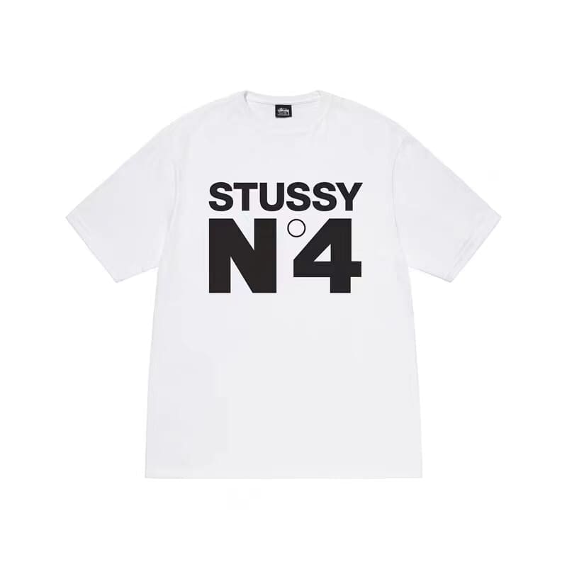 Stussy Crown Surfing Print Short Sleeve T-Shirt for Men and Women 1