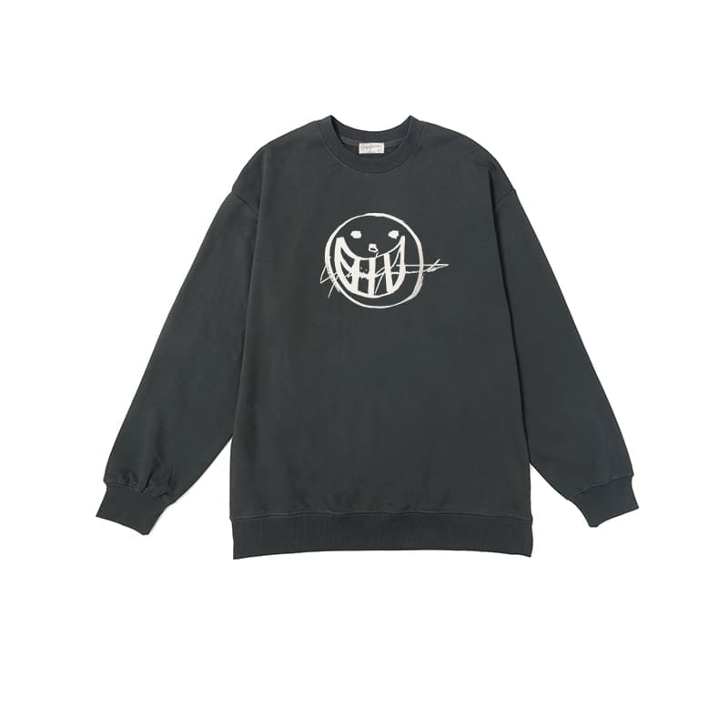 yohji yamamoto sketch smiley F**e hoodie