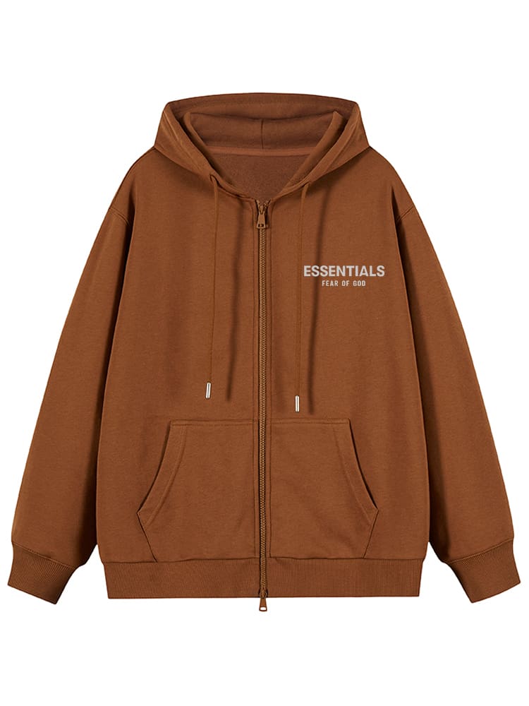 Fog Essentials Hooded Zipper Jacket