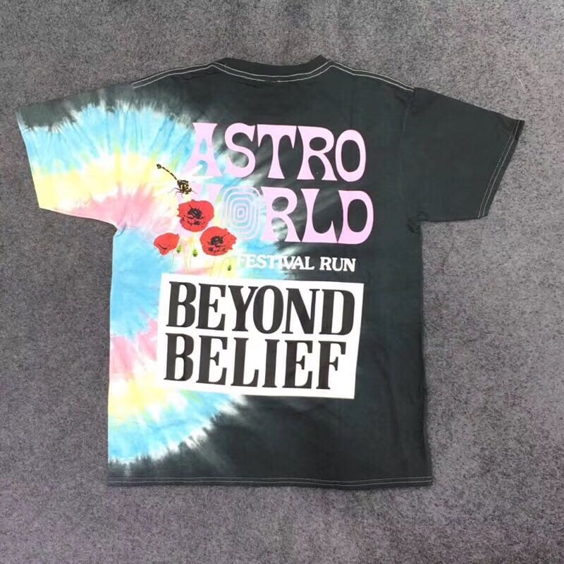 Travis Scott Astroworld Festival Run Tie Dye Tee