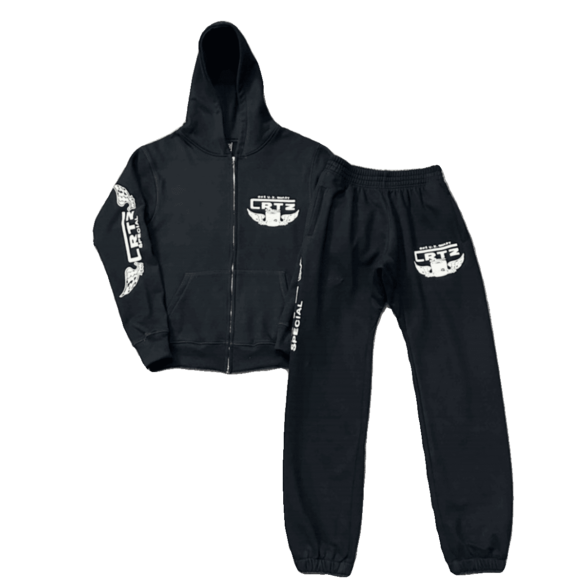 Corteiz Devil Island Letter Logo Cardigan