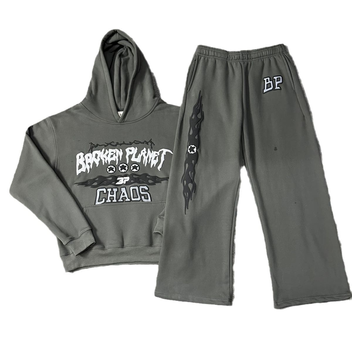 Broken Planet Spring Puff Print Hoodie for Men