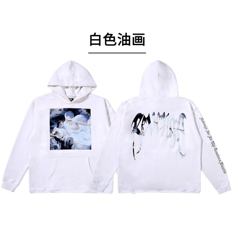 Revenge Style Black Skull Logo Hoodie 2