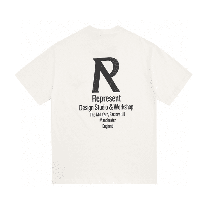 Represent Minimalist Print Loose Short Sleeve T-Shirt for Men and Women