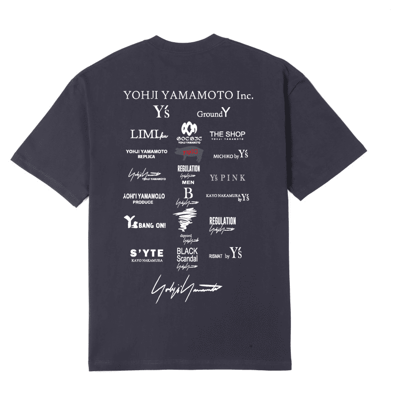 Yohji Yamamoto X Bafang Full Printed Logo Tee