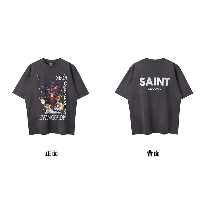 Saint Michael Vintage Short-Sleeved T-Shirt European Hip Hop Niche Style