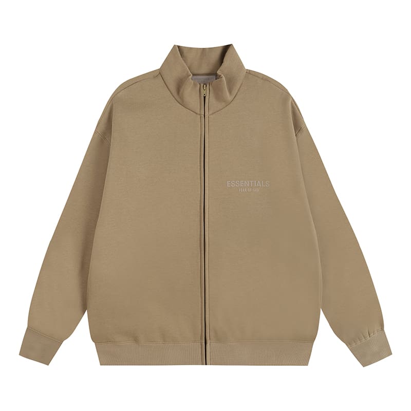 Fear Of God Fog Essentials Five-Pointed Star Zipper Sweater