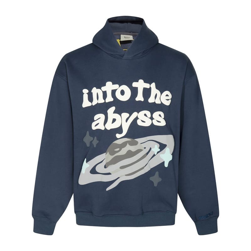 Broken Planet Puff Print Pullover Hoodie for Men and Women