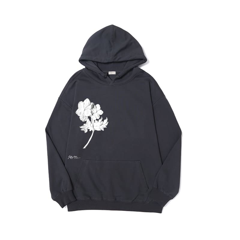 Yohji Yamamoto Yaosi Relief Design Anthodite Hoodie
