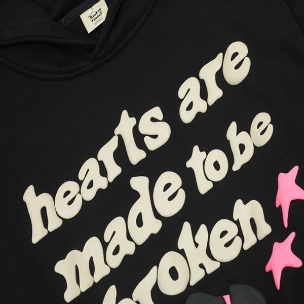 Broken Planet Puff Print Loose Hoodie for Men and Women