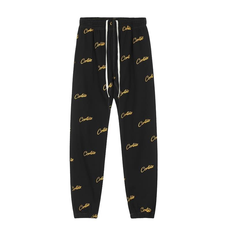 Corteiz Devil Island Letter Print Sweatpants