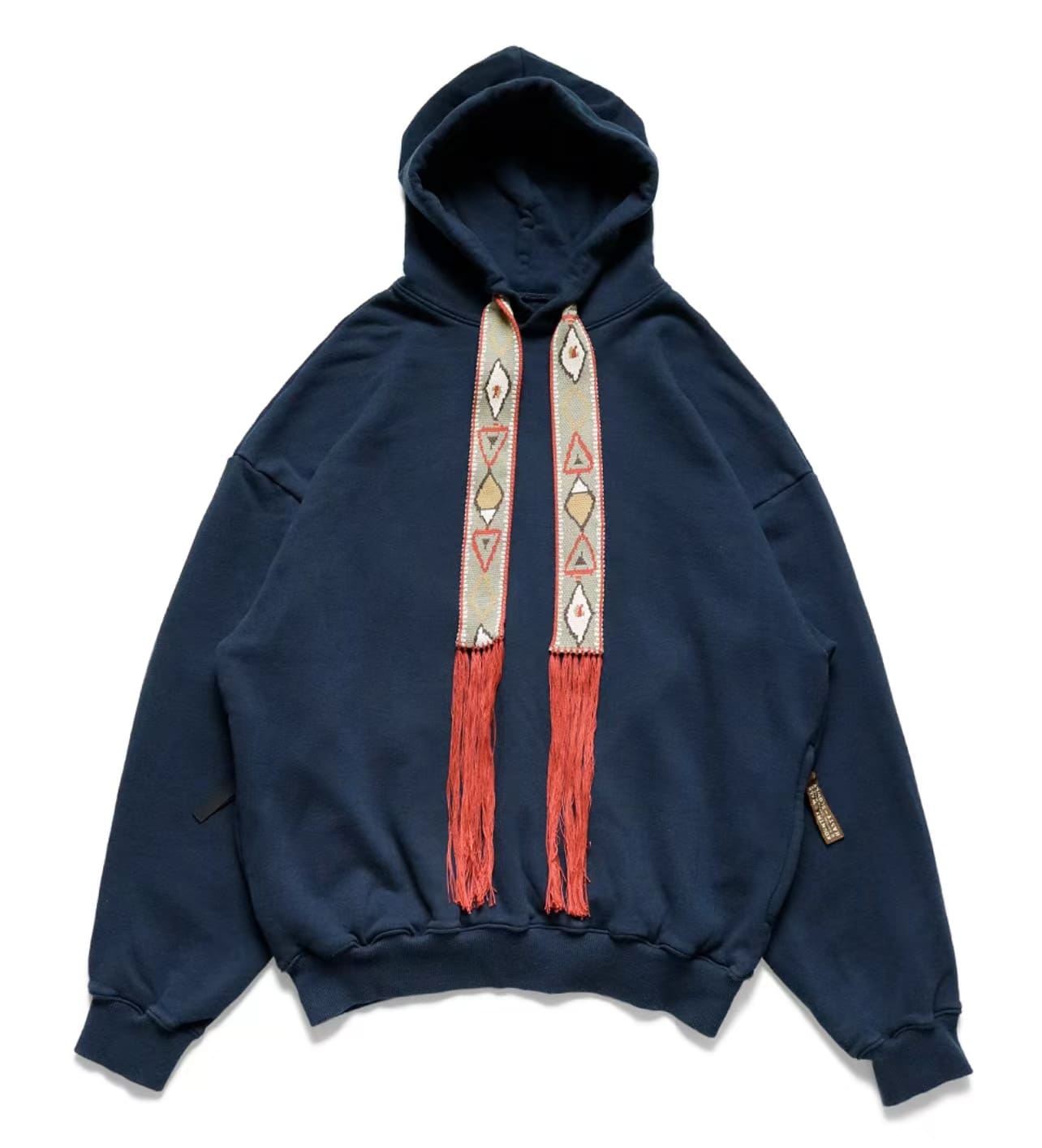 Kapital Hitian Hehong Geometric Tassel Embroidery Hooded