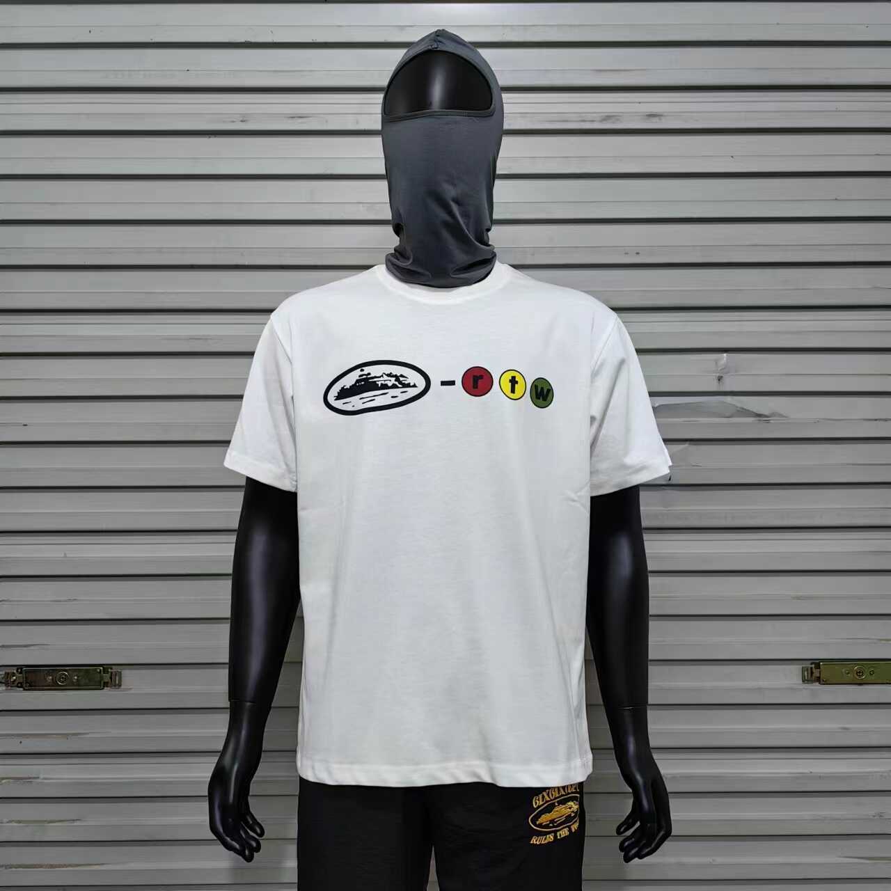 Corteiz Devil Island Letter Print Short Sleeve T-Shirt Men’s Street Fashion Casual Crew Neck