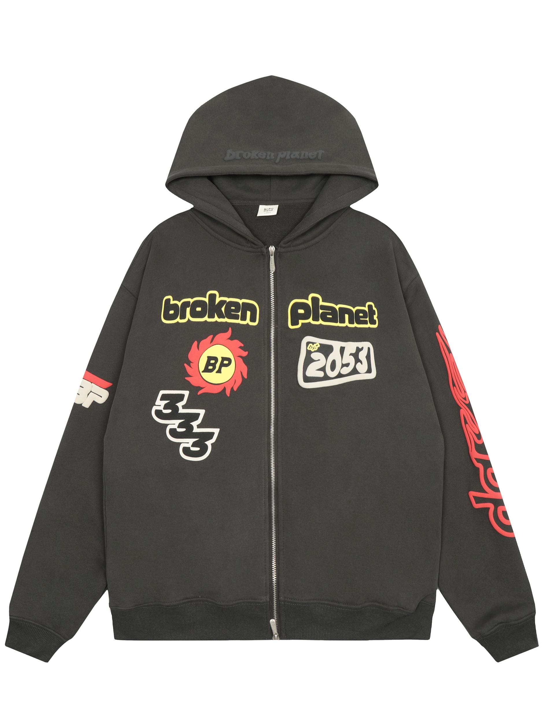 Broken Planet Cardigan Zipper Hoodie for Men and Women