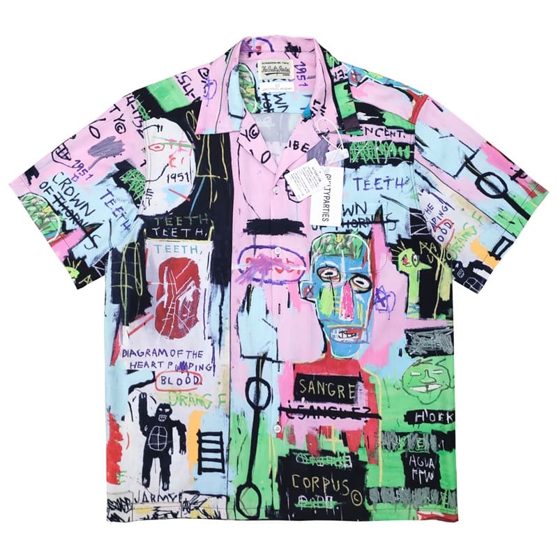 Wacko Maria Full Print Graffiti Short Sleeve Shirt