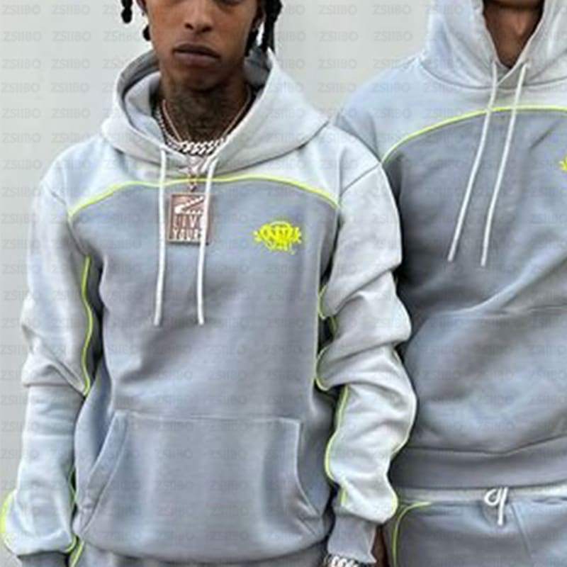 Synaworld American Street Stitching Hoodie