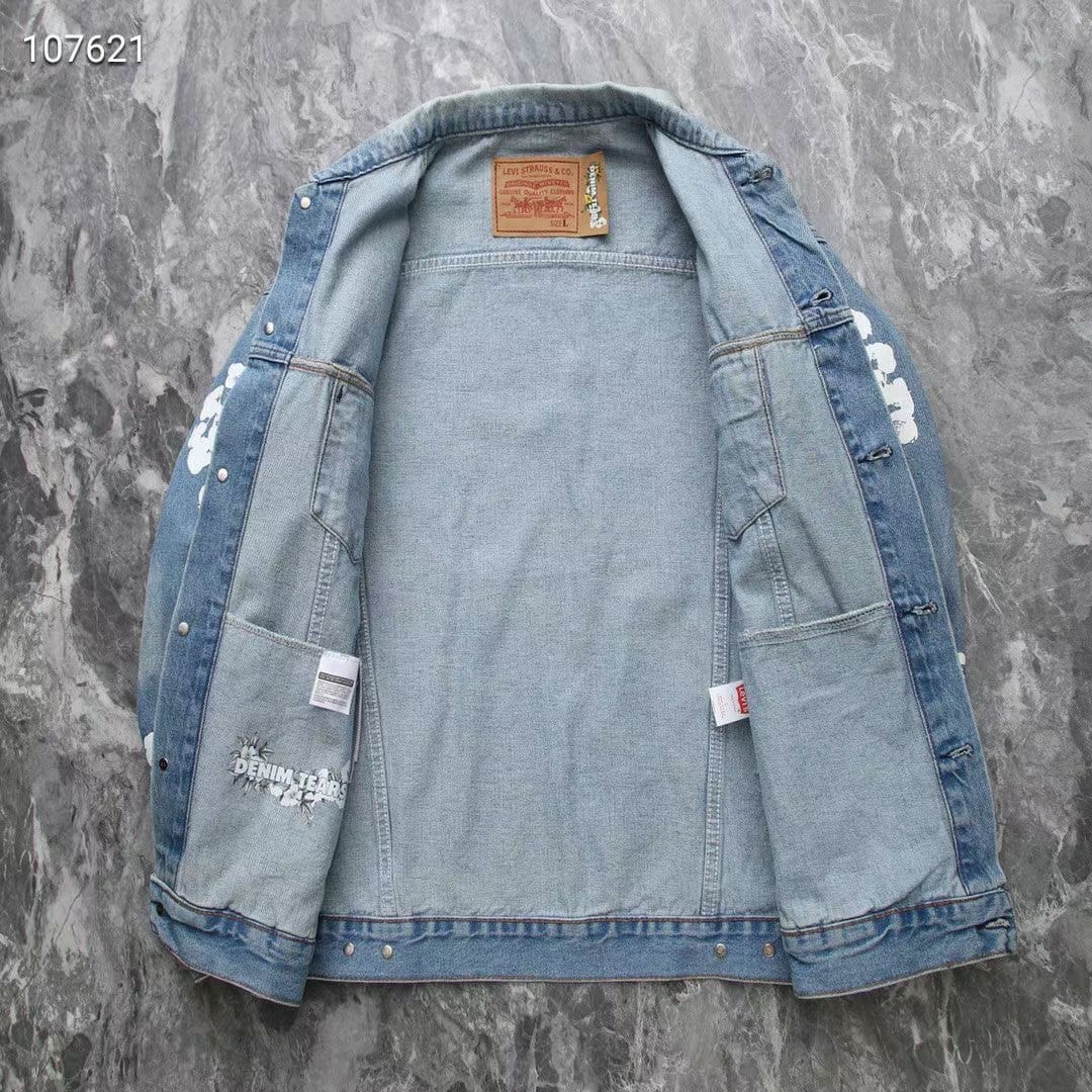 Denim Tears 3D Printing Kapok Denim Coat