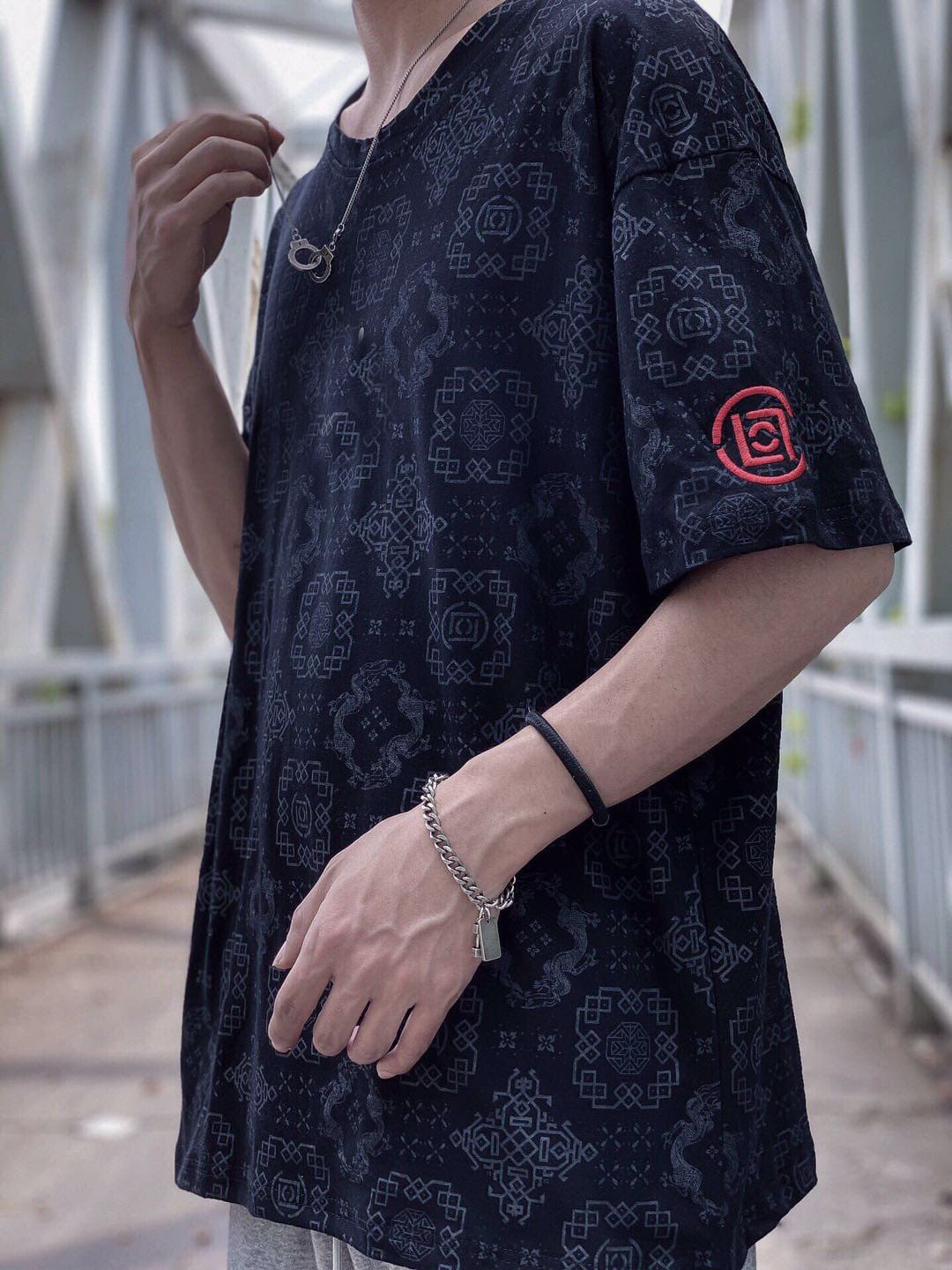 Clot Edc Silk Chinese Style T-Shirt