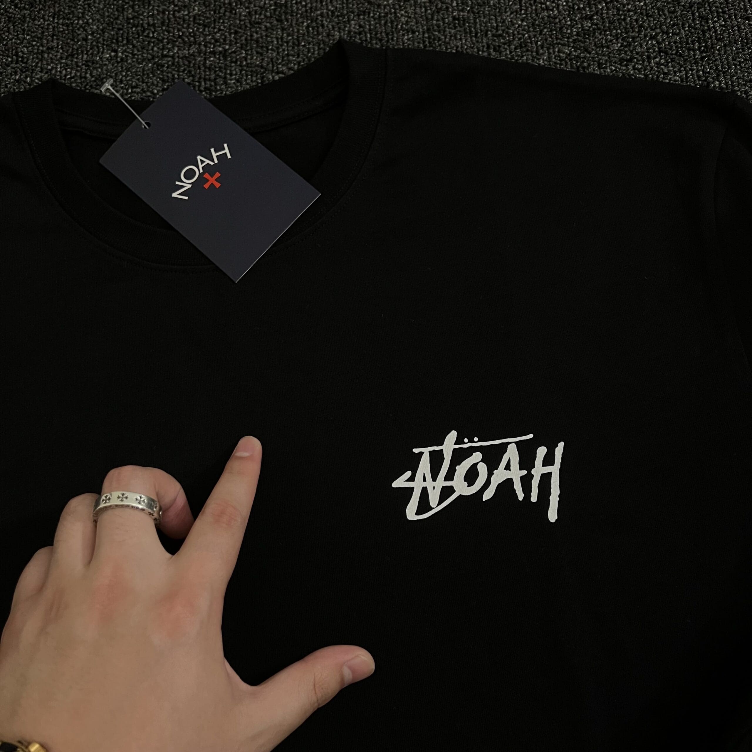 Noah Nyc Core Leopard Cross Hoodie