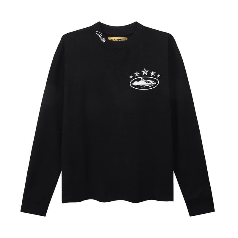 Corteiz Devil Island Waffle Long Sleeve T-Shirt for Couples