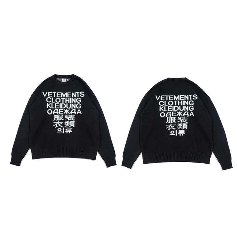 Vetements Klein Blue Sweater