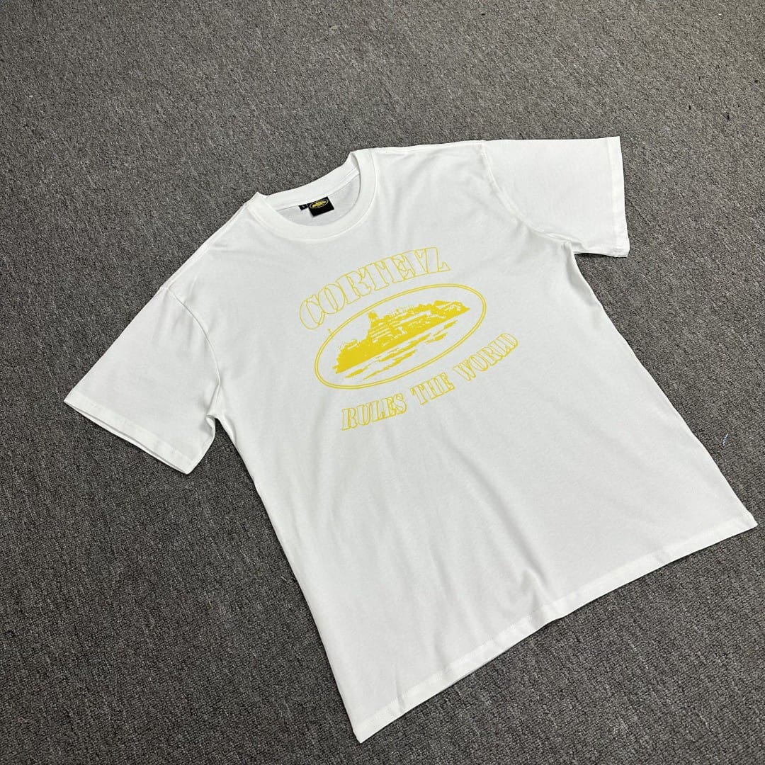 Corteiz Basic Devil Island Letter Print Drill Street Style T-Shirt