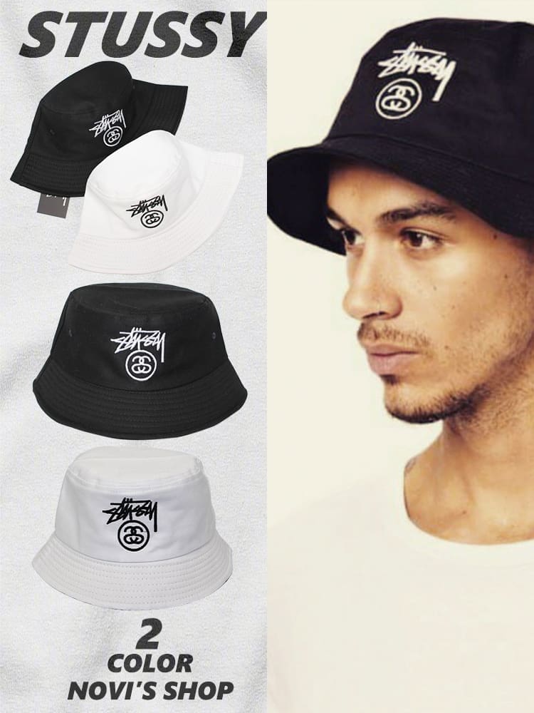 Stussy Bucket Hat Sun Protection Fishing Hat Couple Style