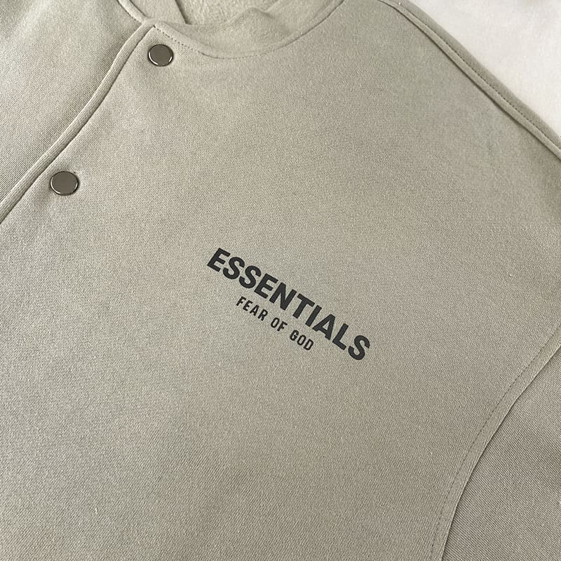 Fog Essentials Reflective Letter Baseball Sweater