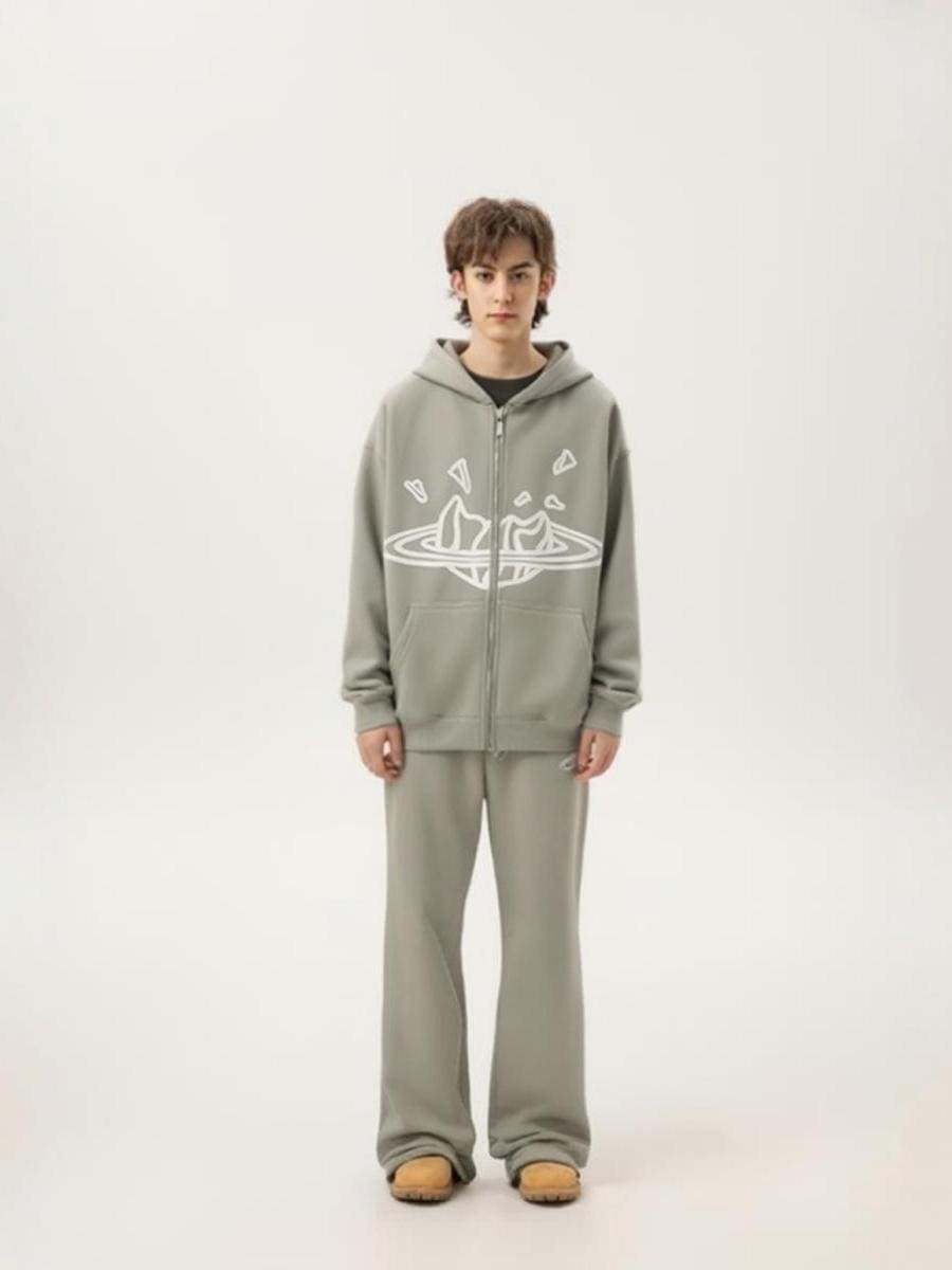 Broken Planet Cardigan Zipper Hoodie for Men and Women