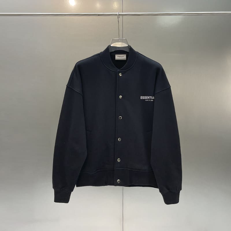 Fog Essentials Reflective Letter Baseball Sweater