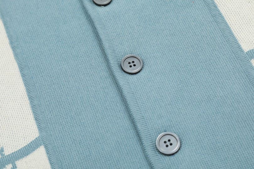 Rhude Knitted Jacquard Polo Collar Sweater