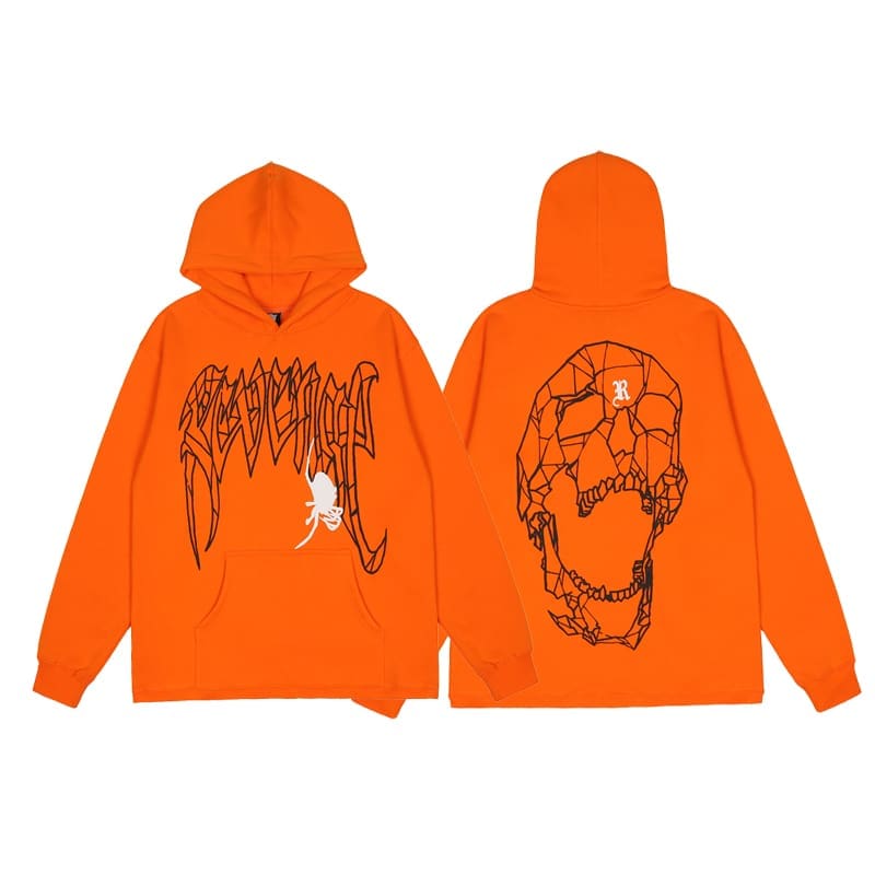 Revenge Style Black Skull Logo Hoodie 2