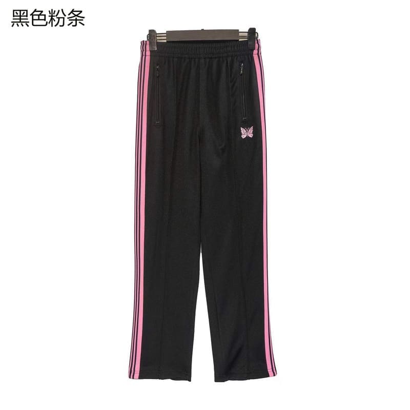Needles Butterfly Embroidery Side Stripe Pants (Style 3)