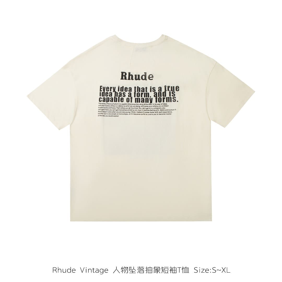 Rhude Character Fallen Abstract Tee
