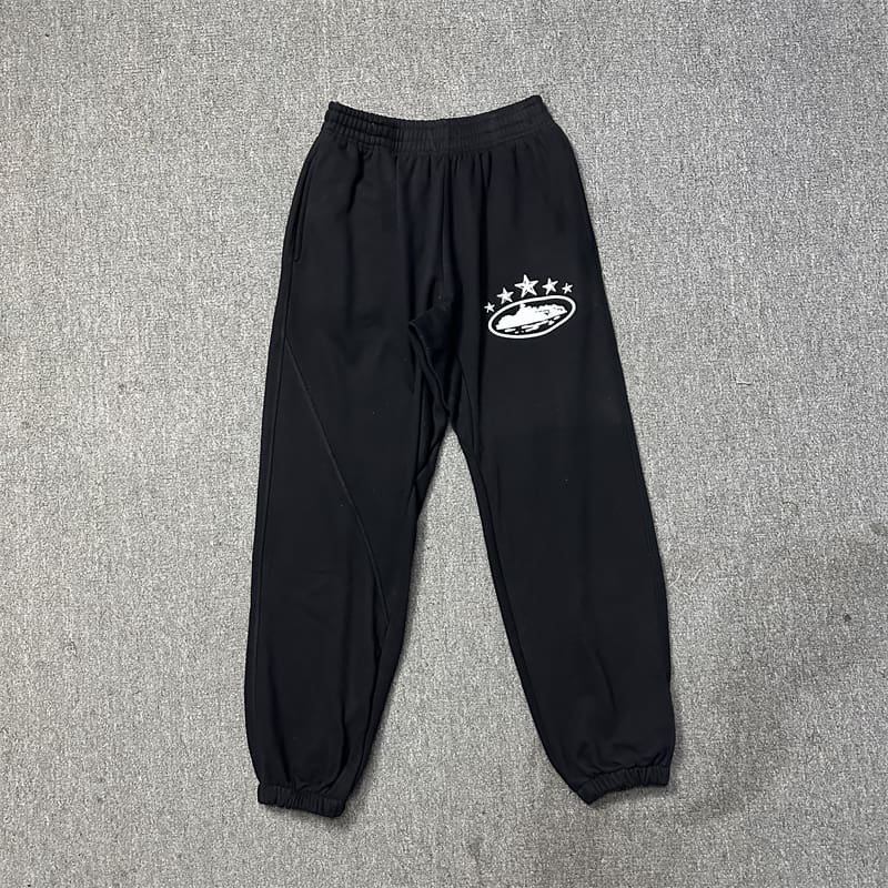 Corteiz Devil Island Five-Star Ship Printed Hooded Sweater Street Sports Casual Suit