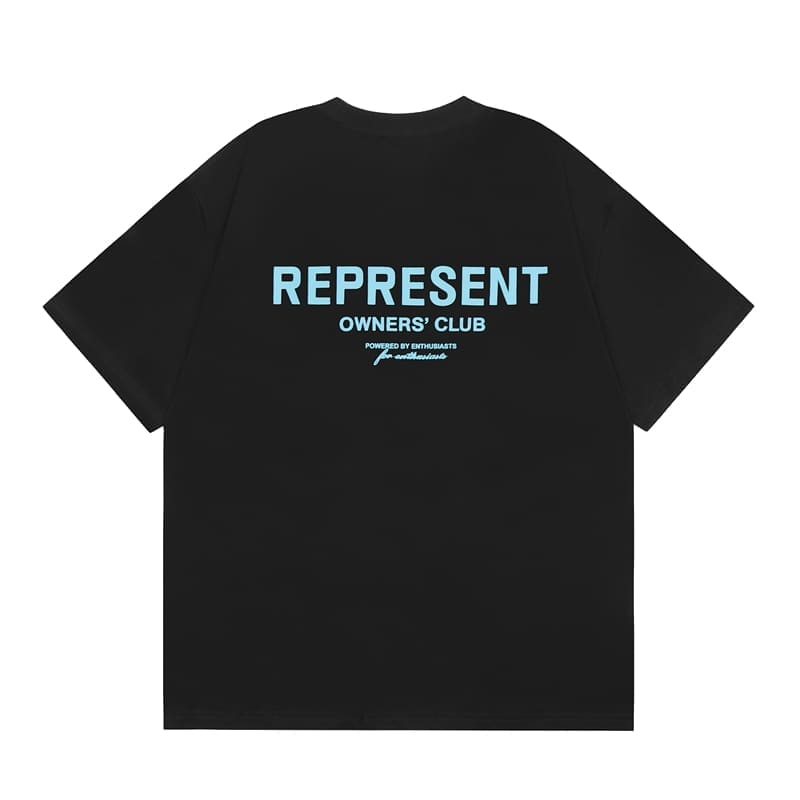 Represent Basic Letter Logo High Street Loose T-Shirt for Men and Women