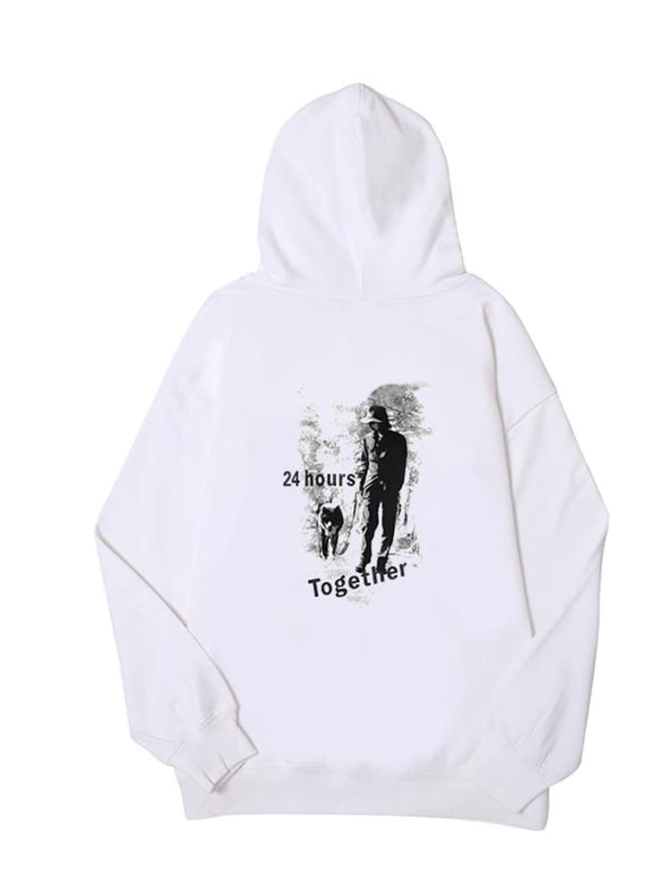 Yohji Yamamoto Abstract Character Hoodie