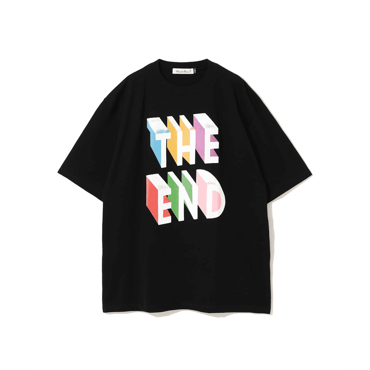 Undercover Retro Washed End Print Loose Short Sleeve T-Shirt for Men and Women