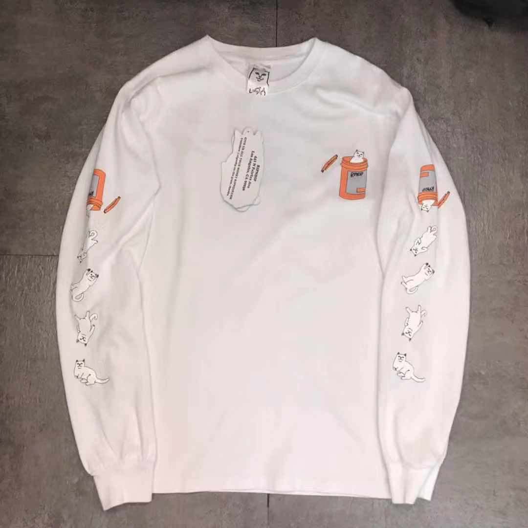 Ripndip Middle Finger Cat Long Sleeve Tee