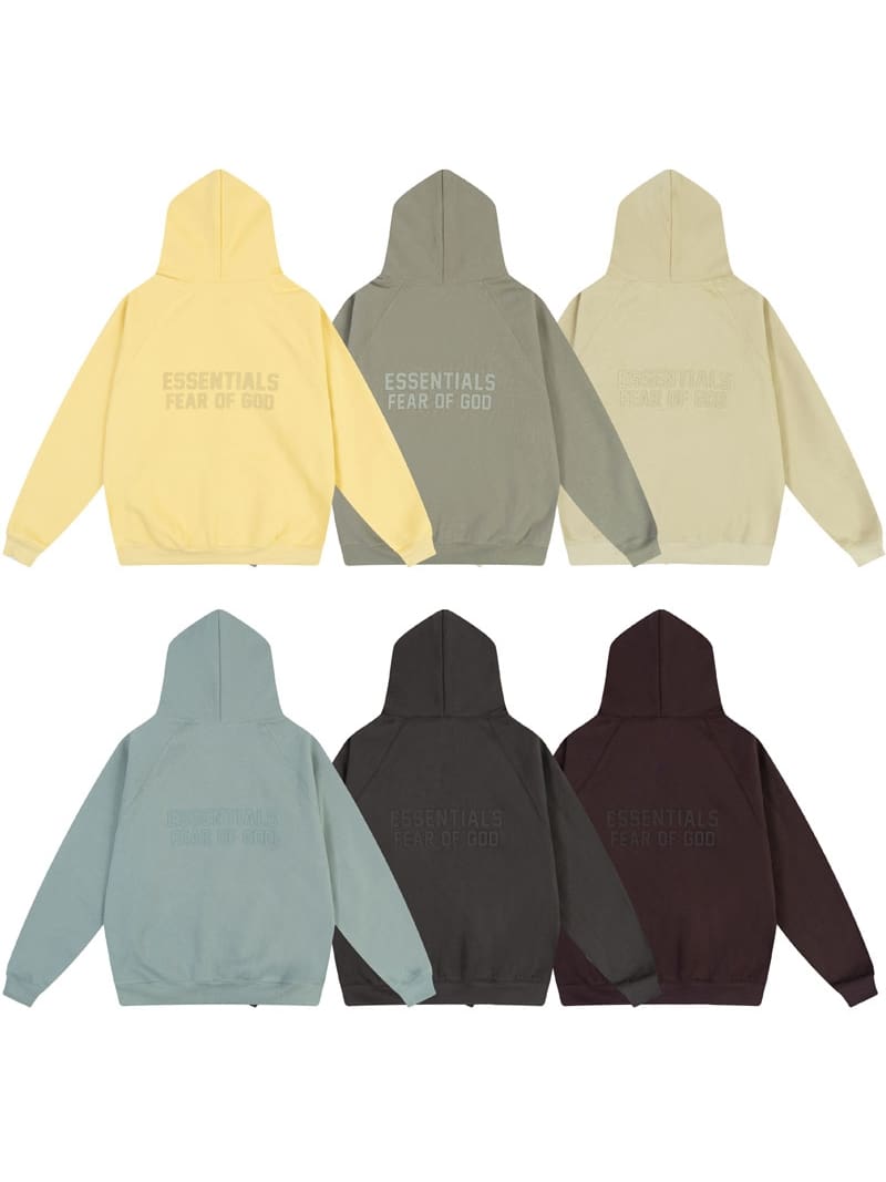 Essentials Amg Fog Double-Line Zipper Hoodie