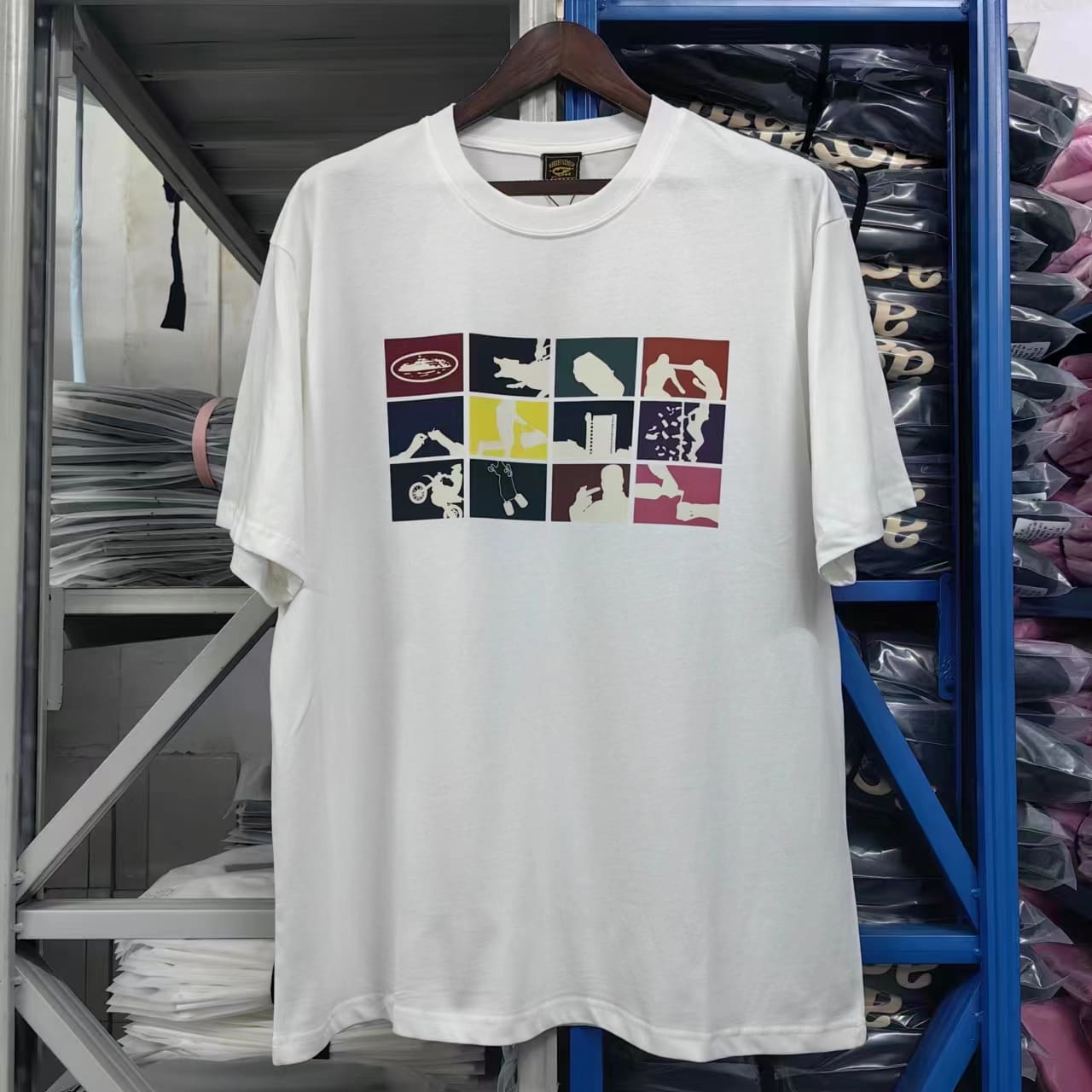 Corteiz Devil Island Printed Cotton Short Sleeve T-Shirt for Men and Women