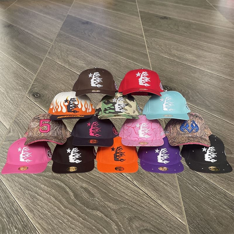 H*lst*r studios rhinestone logo fitted baseball hat for men and women